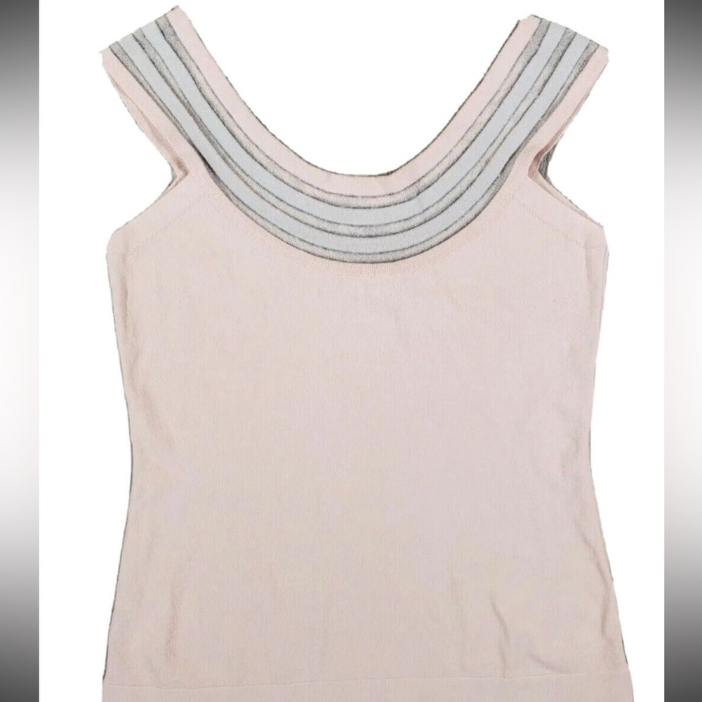 Set of 2 stunning Italian made D. Exterior shimmery sweater tank tops